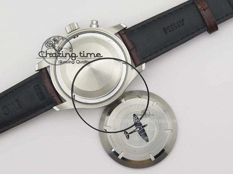 Pilot Chrono SS 3878 Gray Dial on Brown Leather Strap A7750
