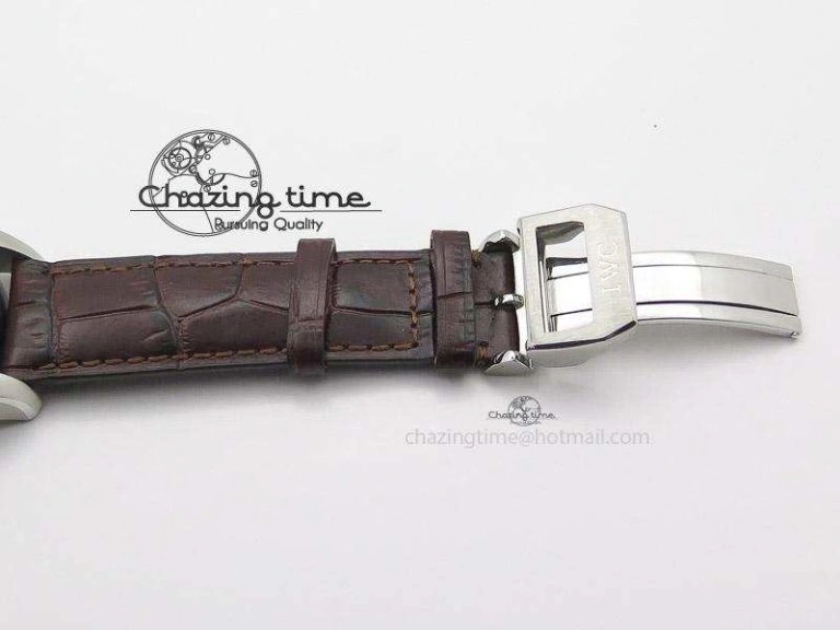 Pilot Chrono SS 3878 Gray Dial on Brown Leather Strap A7750