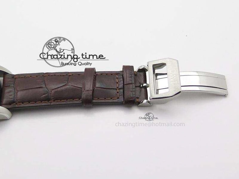 Pilot Chrono SS 3878 Gray Dial on Brown Leather Strap A7750