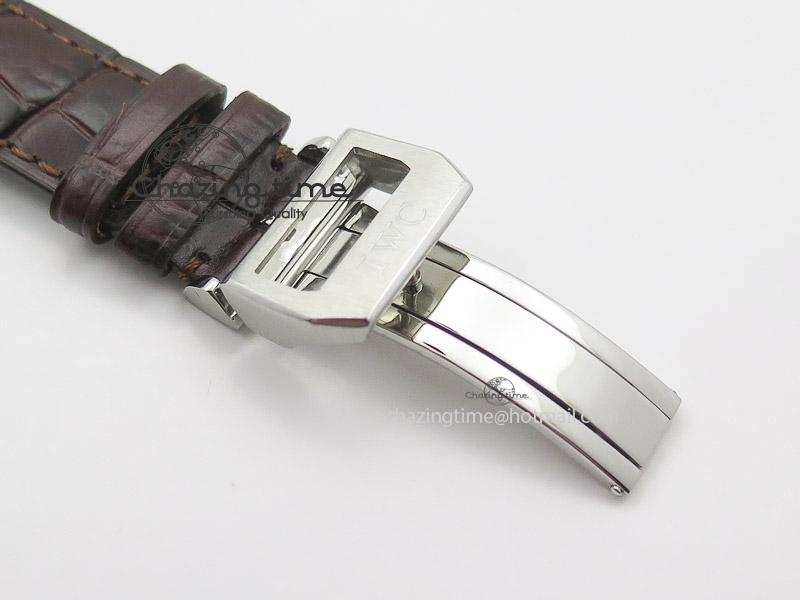 Pilot Chrono SS 3878 Gray Dial on Brown Leather Strap A7750
