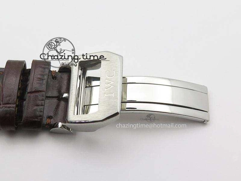 Pilot Chrono SS 3878 Gray Dial on Brown Leather Strap A7750