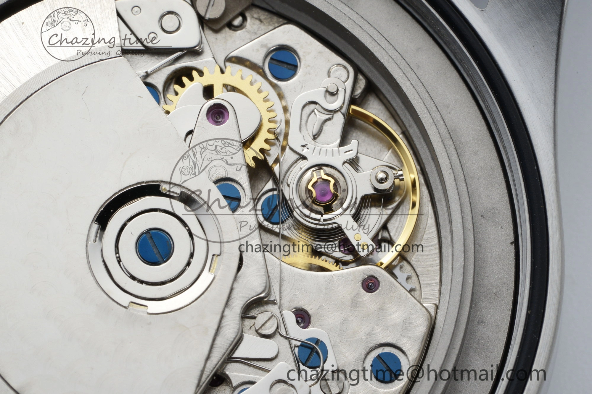Pilot Chrono SS AZF 1:1 Best Edition Blue Dial on Brown Leather Strap A7750
