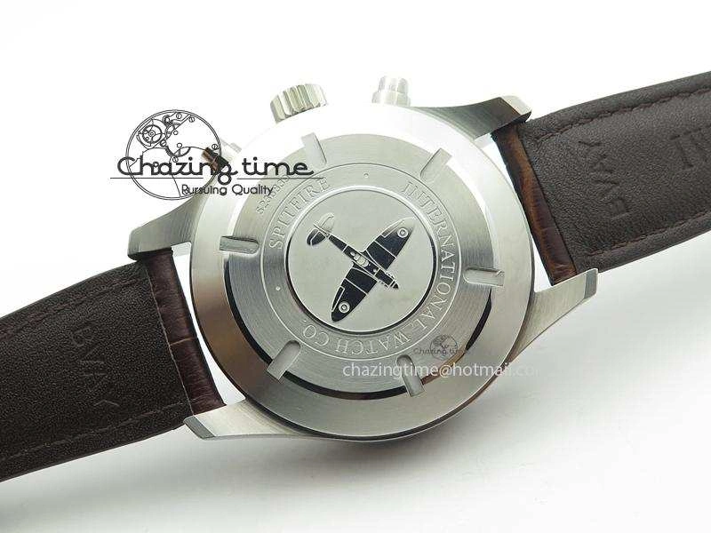 Pilot Chrono SS IW387802 V6F 1:1 Best Edition On Brown Leather Strap A7750