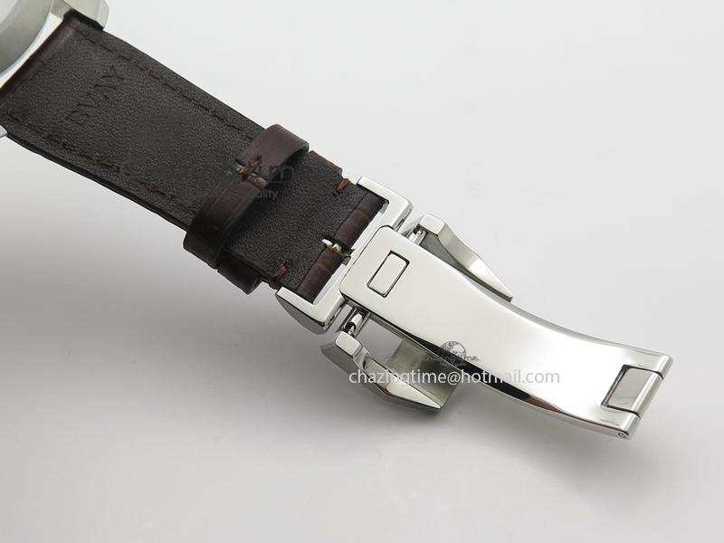Pilot Chrono SS IW387802 V6F 1:1 Best Edition On Brown Leather Strap A7750