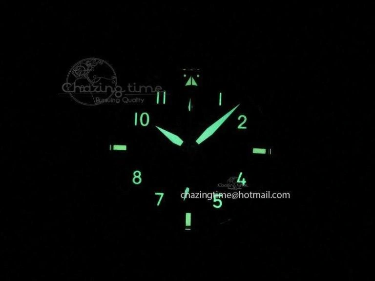 Pilot Chrono SS IW387808 CF3 ZF 1:1 Best Edition On Brown Leather Strap A7750