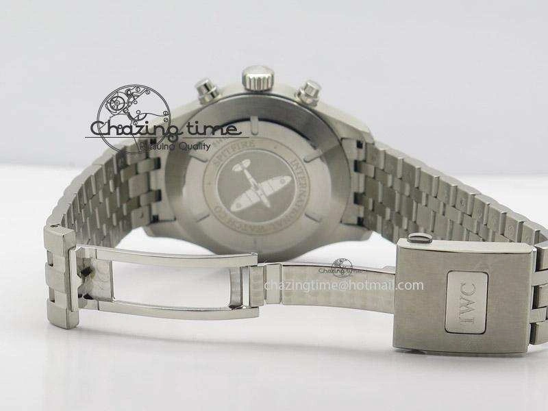 Pilot Chrono SS IW387809 ZF 1:1 Best Edition Silver Dial On SS Bracelet A7750