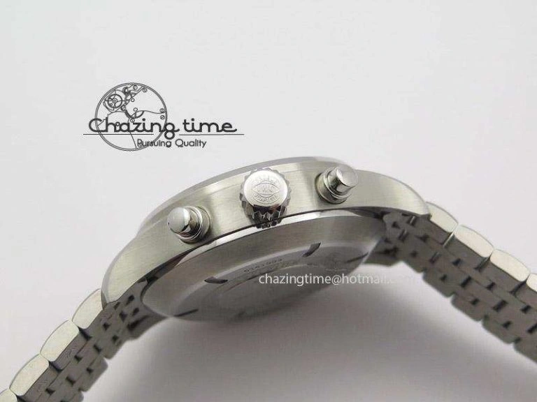 Pilot Chrono SS IW387809 ZF 1:1 Best Edition Silver Dial On SS Bracelet A7750