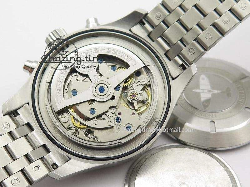 Pilot Chrono SS IW387809 ZF 1:1 Best Edition Silver Dial On SS Bracelet A7750
