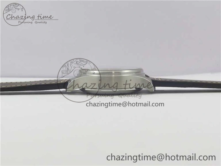 Pilot Chrono Spitfire IW387903 SS ZF 1:1 Best Edition Black Dial on Brown Leather Strap A7750