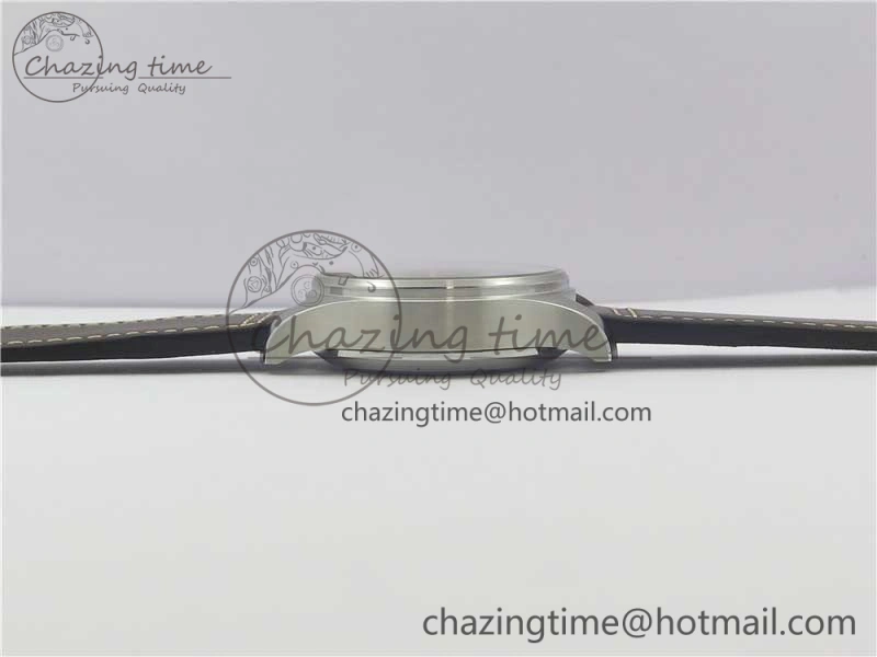 Pilot Chrono Spitfire IW387903 SS ZF 1:1 Best Edition Black Dial on Brown Leather Strap A7750