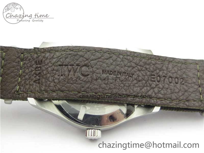 Pilot IW326801 SS MK 1:1 Best Edition Black Dial on Green Nylon Strap MIYOTA9015
