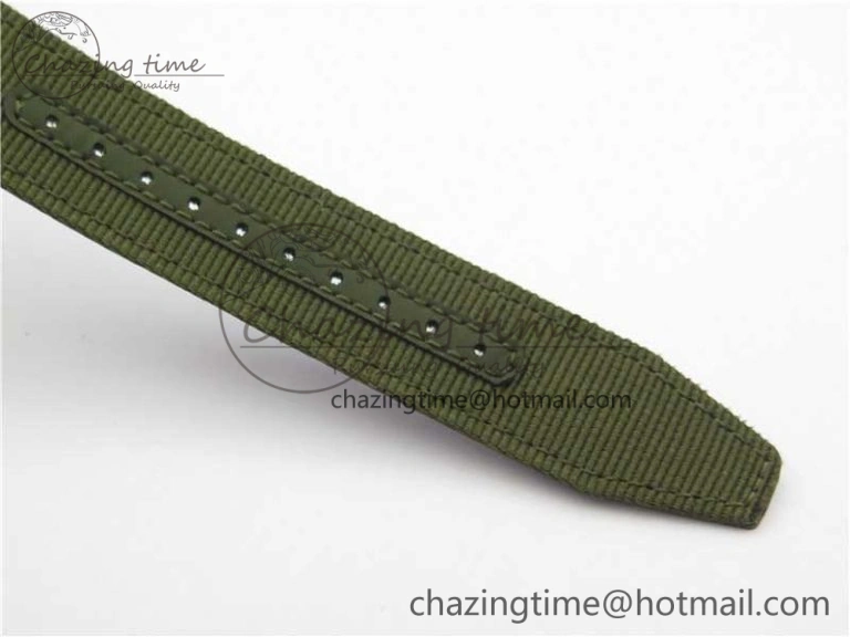 Pilot IW326801 SS MK 1:1 Best Edition Black Dial on Green Nylon Strap MIYOTA9015