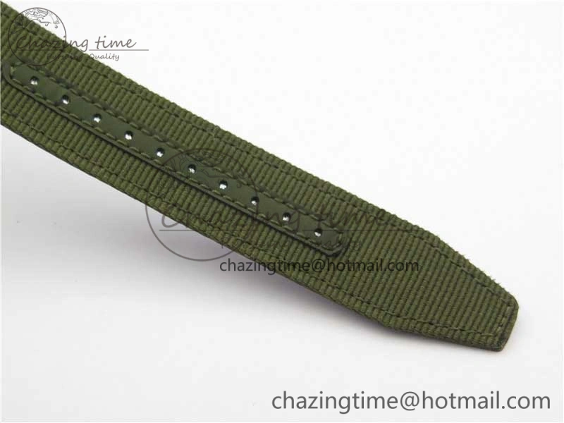 Pilot IW326801 SS MK 1:1 Best Edition Black Dial on Green Nylon Strap MIYOTA9015