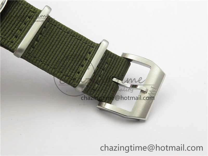 Pilot IW326801 SS MK 1:1 Best Edition Black Dial on Green Nylon Strap MIYOTA9015