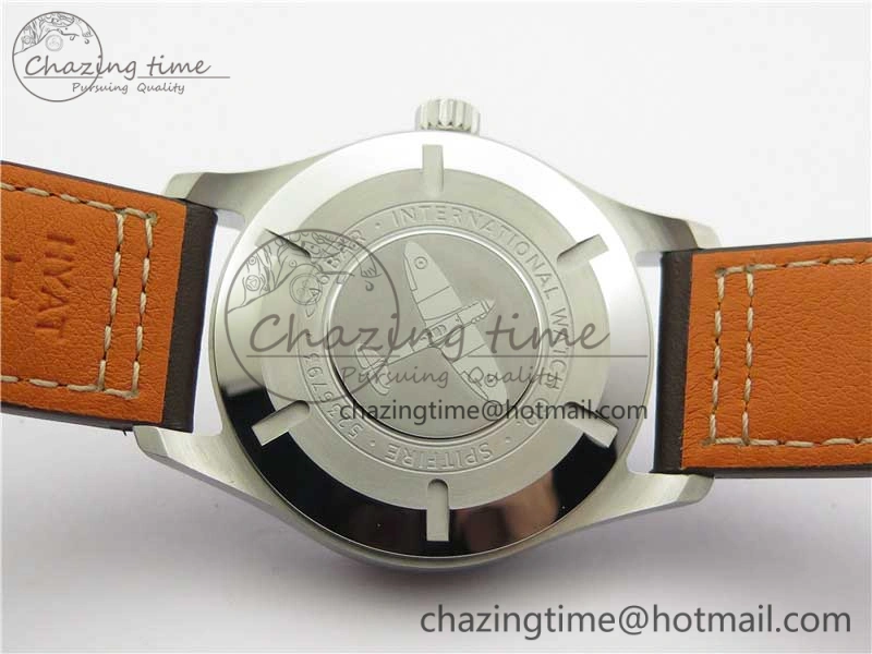 Pilot IW326803 SS MK 1:1 Best Edition Black Dial on Brown Leather Strap MIYOTA9015