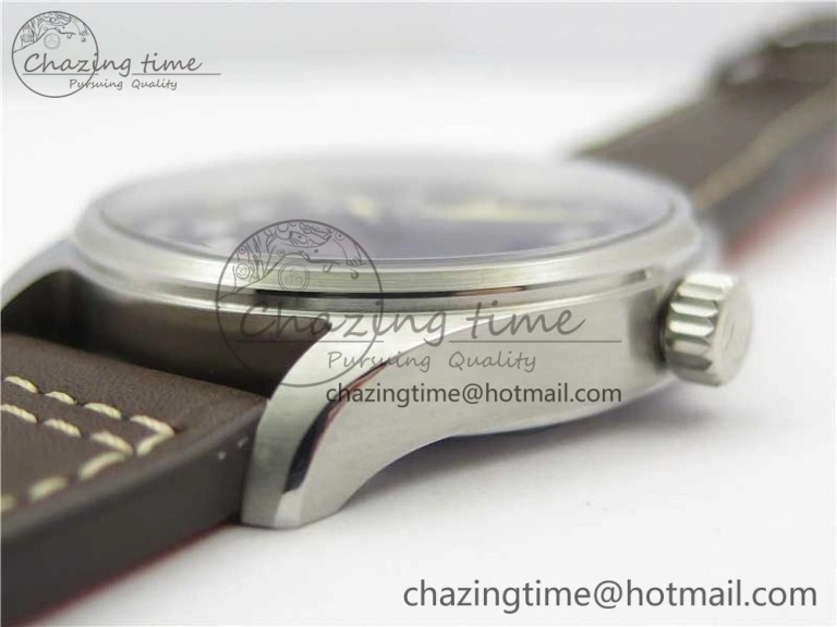 Pilot IW326803 SS MK 1:1 Best Edition Black Dial on Brown Leather Strap MIYOTA9015