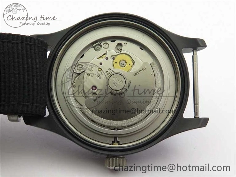 Pilot IW326901 Real Ceramic MK 1:1 Best Edition Black Dial On Nylon Strap MIYOTA9015