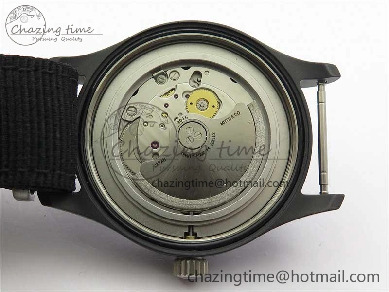 Pilot IW326901 Real Ceramic MK 1:1 Best Edition Black Dial On Nylon Strap MIYOTA9015
