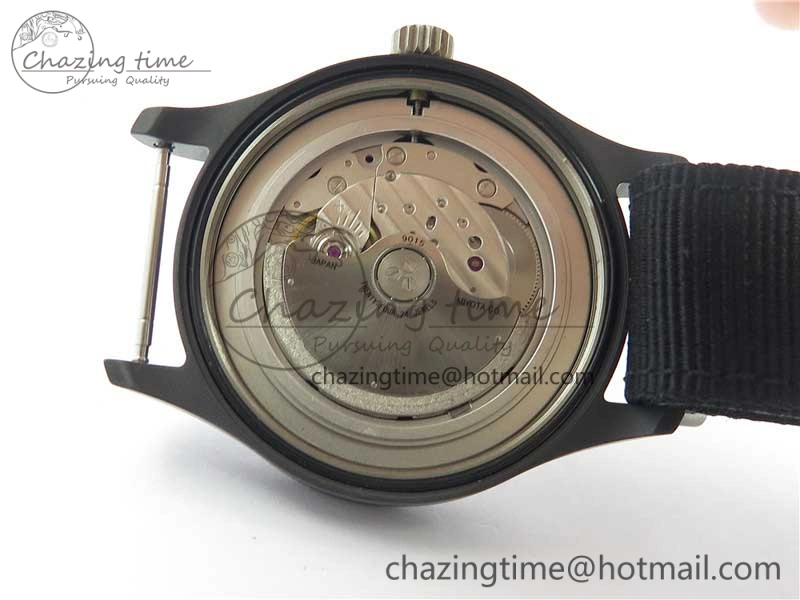 Pilot IW326901 Real Ceramic MK 1:1 Best Edition Black Dial On Nylon Strap MIYOTA9015