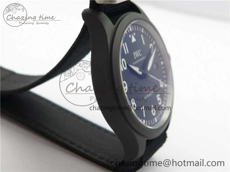 Pilot IW326901 Real Ceramic MK 1:1 Best Edition Black Dial On Nylon Strap MIYOTA9015