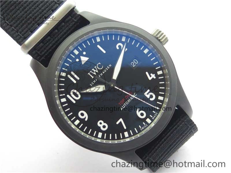 Pilot IW326901 Real Ceramic MK 1:1 Best Edition Black Dial On Nylon Strap MIYOTA9015