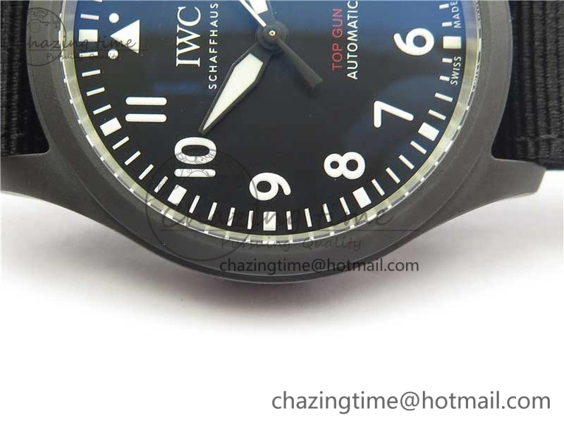 Pilot IW326901 Real Ceramic MK 1:1 Best Edition Black Dial On Nylon Strap MIYOTA9015