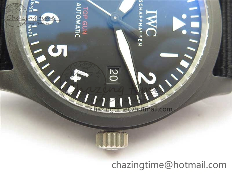 Pilot IW326901 Real Ceramic MK 1:1 Best Edition Black Dial On Nylon Strap MIYOTA9015