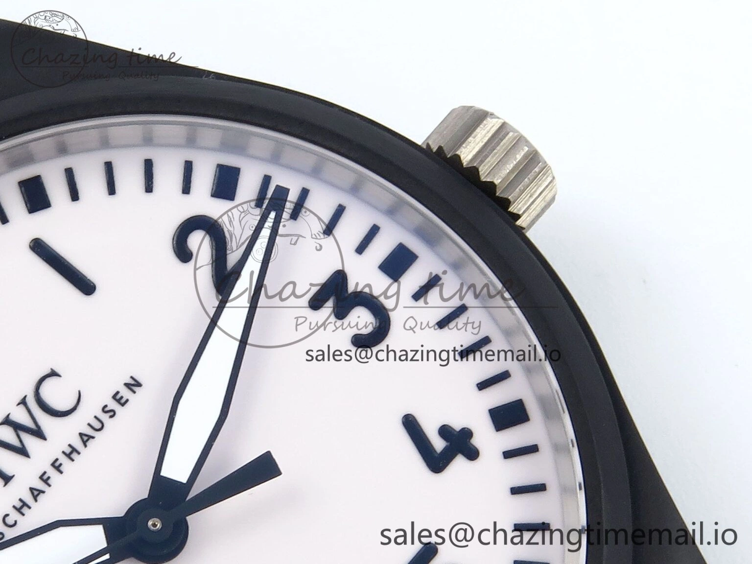 Pilot IW326905 Black Aces M+F 1:1 Best Edition White Dial on Black Rubber Strap MY9015