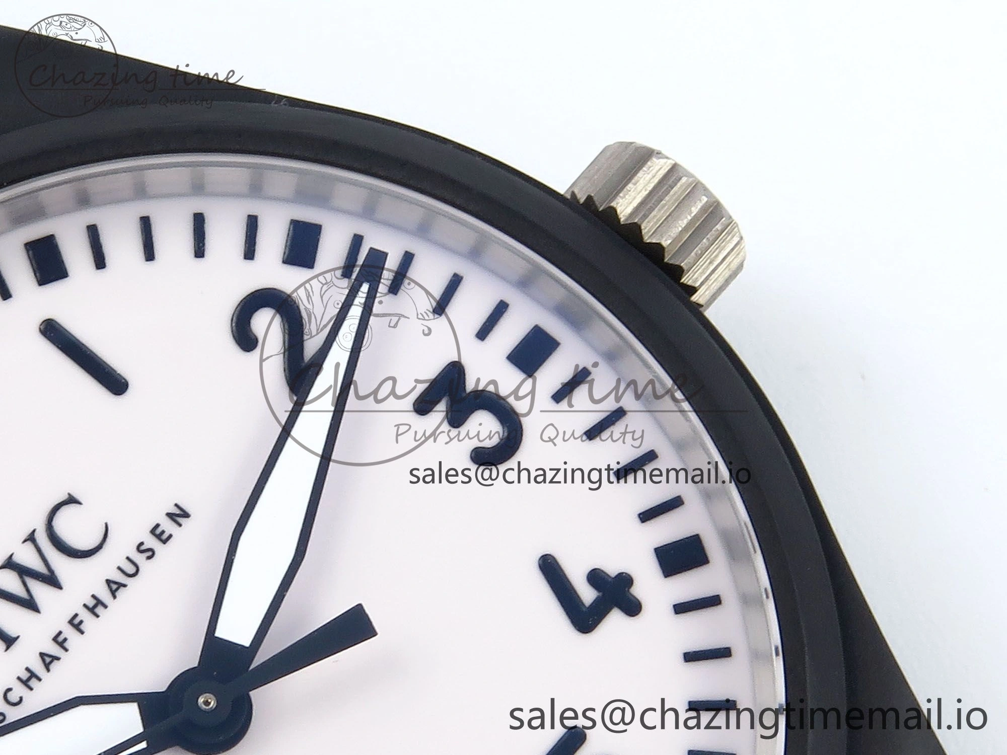 Pilot IW326905 Black Aces M+F 1:1 Best Edition White Dial on Black Rubber Strap MY9015