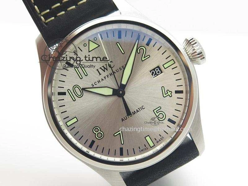 Pilot Mark XVI “Father & Son 2012” MK Maker SS Sliver Dial A2892 On Black Leather Strap