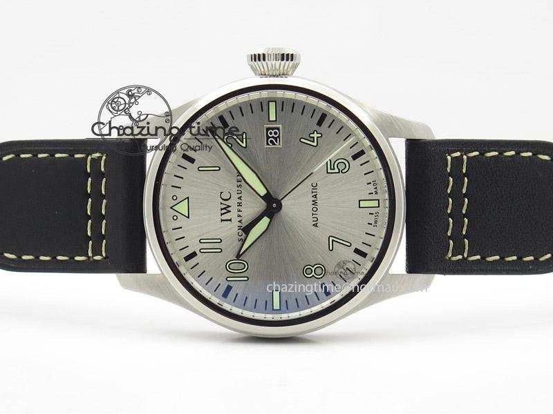 Pilot Mark XVI “Father & Son 2012” MK Maker SS Sliver Dial A2892 On Black Leather Strap