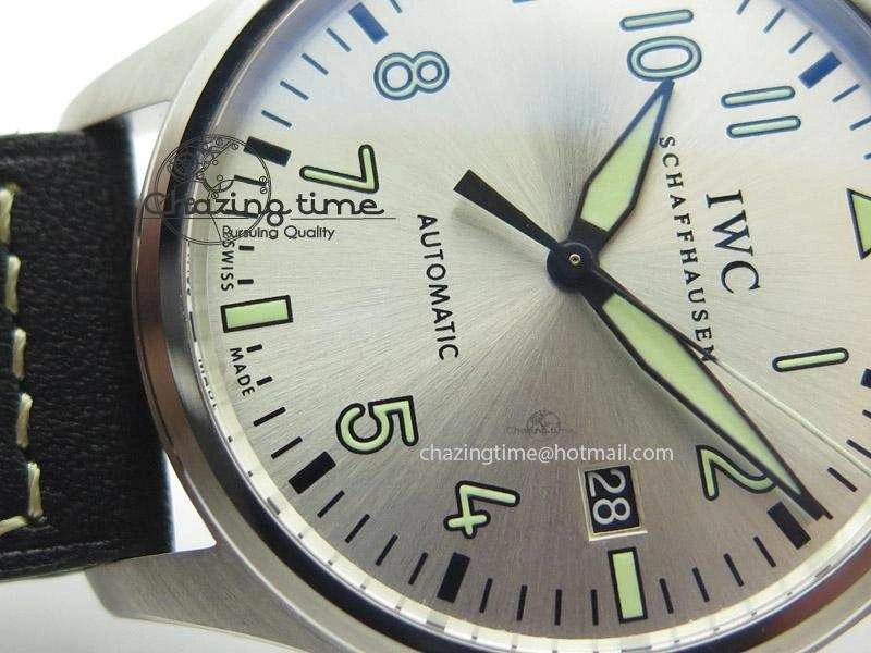 Pilot Mark XVI “Father & Son 2012” MK Maker SS Sliver Dial A2892 On Black Leather Strap