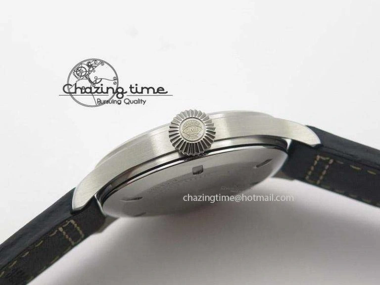 Pilot Mark XVI “Father & Son 2012” MK Maker SS Sliver Dial A2892 On Black Leather Strap