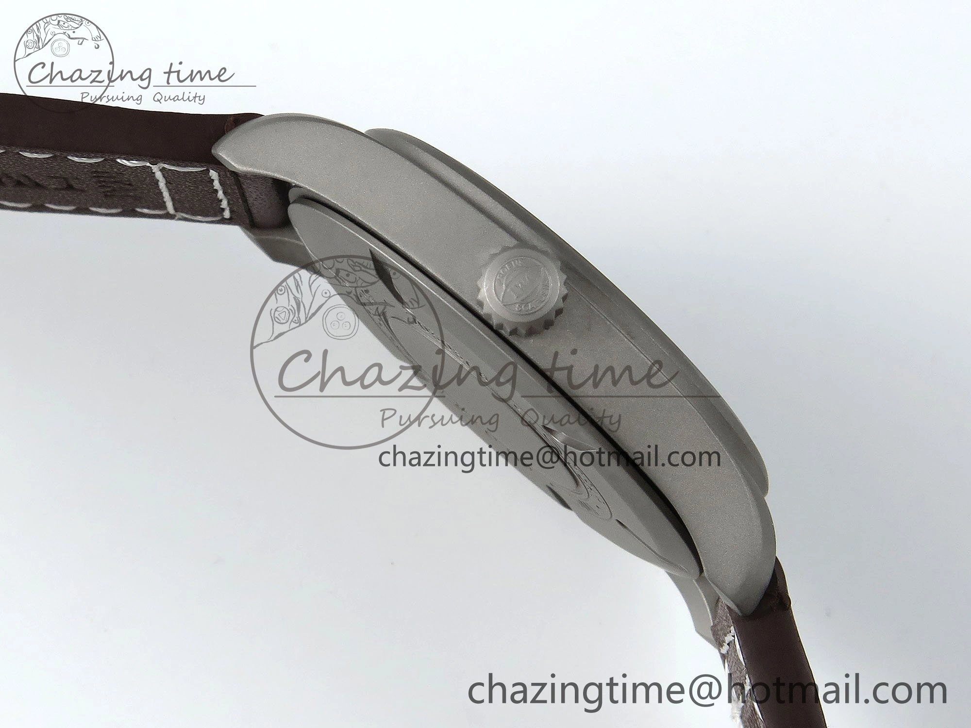 Pilot Mark XVIII Titanium BLSF 1:1 Best Edition Black Dial on Brown Leather Strap MIYOTA 9015