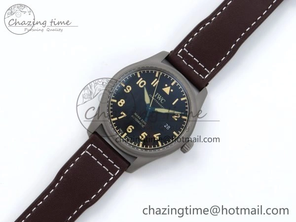 Pilot Mark XVIII Titanium BLSF 1:1 Best Edition Black Dial on Brown Leather Strap MIYOTA 9015