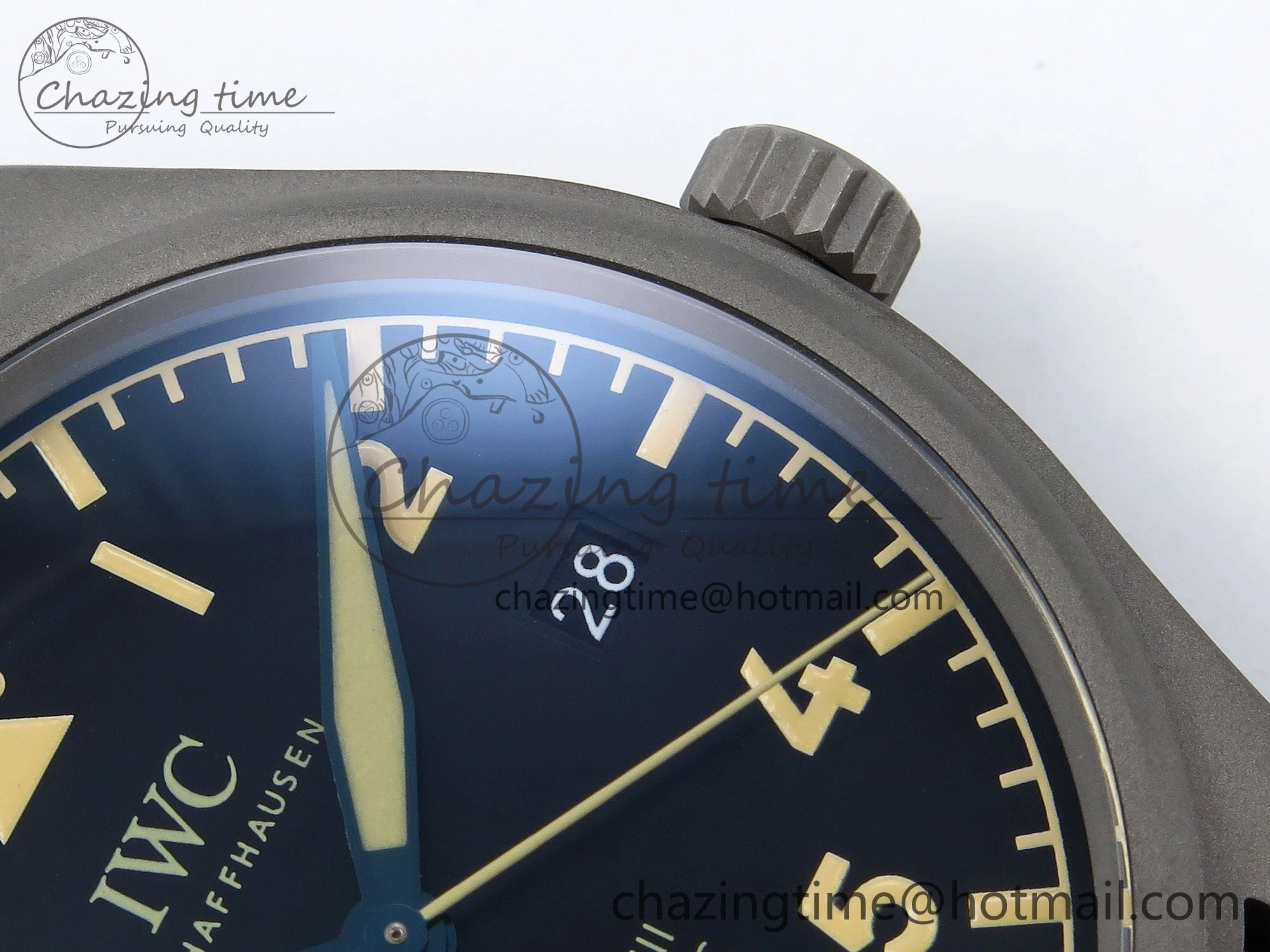 Pilot Mark XVIII Titanium BLSF 1:1 Best Edition Black Dial on Brown Leather Strap MIYOTA 9015
