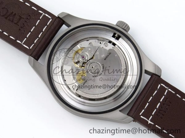 Pilot Mark XVIII Titanium BLSF 1:1 Best Edition Black Dial on Brown Leather Strap MIYOTA 9015