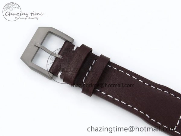 Pilot Mark XVIII Titanium BLSF 1:1 Best Edition Black Dial on Brown Leather Strap MIYOTA 9015