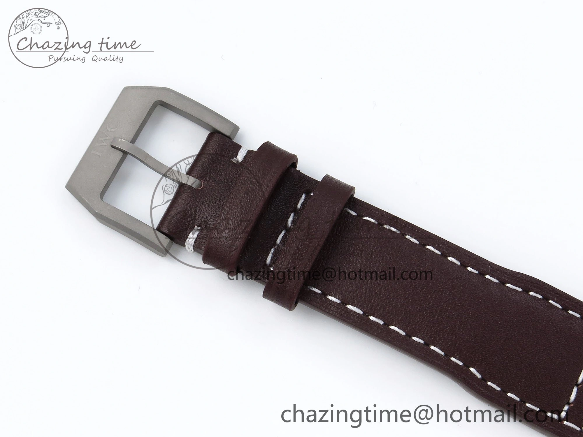 Pilot Mark XVIII Titanium BLSF 1:1 Best Edition Black Dial on Brown Leather Strap MIYOTA 9015