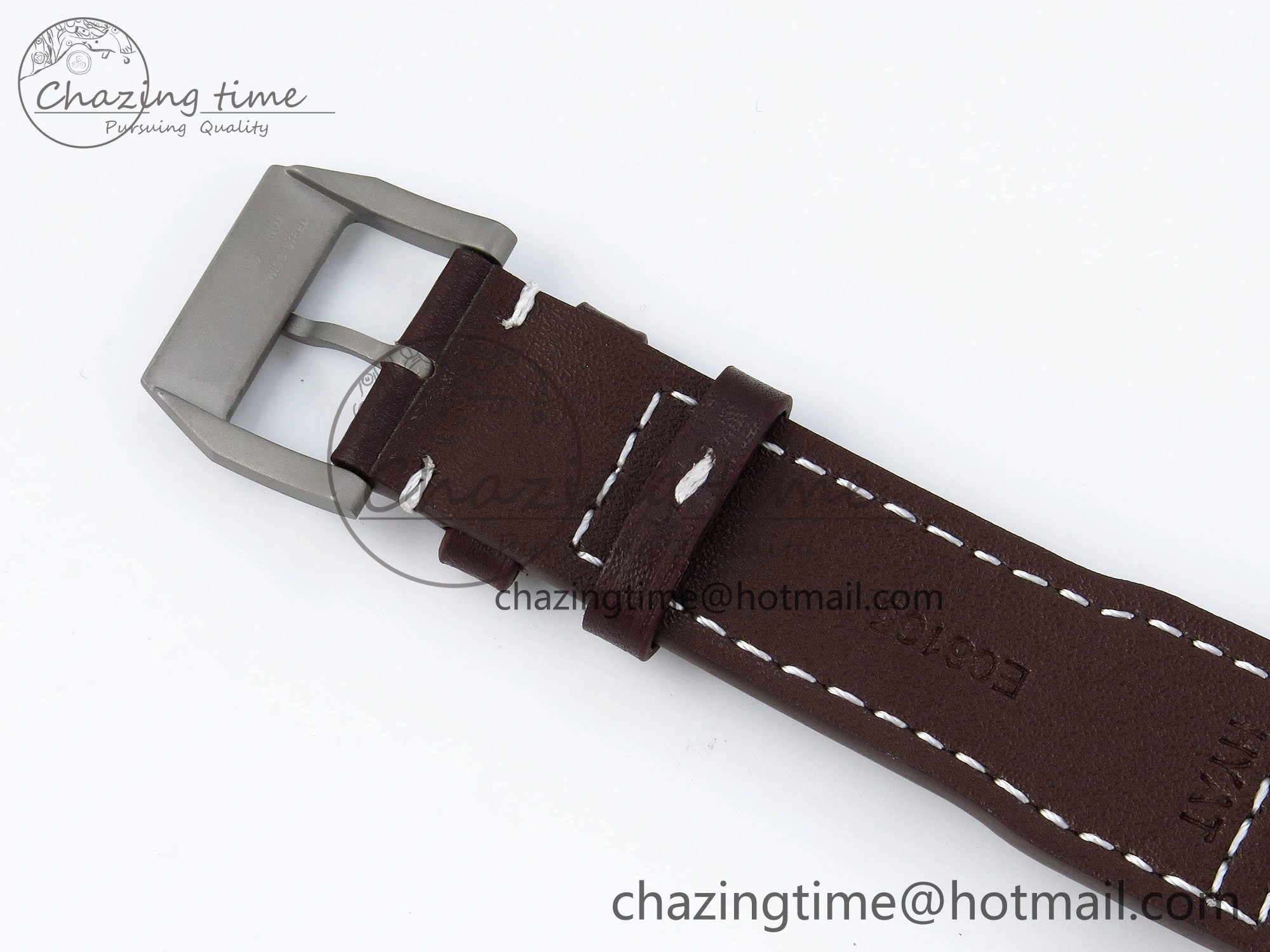 Pilot Mark XVIII Titanium BLSF 1:1 Best Edition Black Dial on Brown Leather Strap MIYOTA 9015