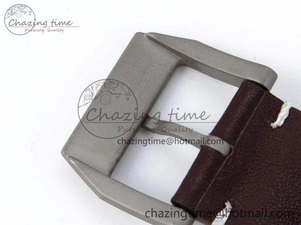 Pilot Mark XVIII Titanium BLSF 1:1 Best Edition Black Dial on Brown Leather Strap MIYOTA 9015