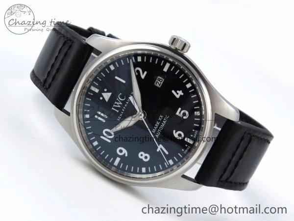 Pilot Mark XX BLSF 1:1 Best Edition Black Dial on Black Leather Strap MIYOTA 9015