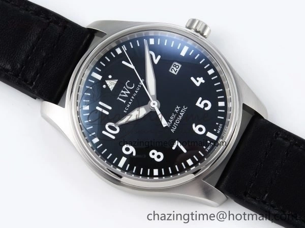 Pilot Mark XX BLSF 1:1 Best Edition Black Dial on Black Leather Strap MIYOTA 9015
