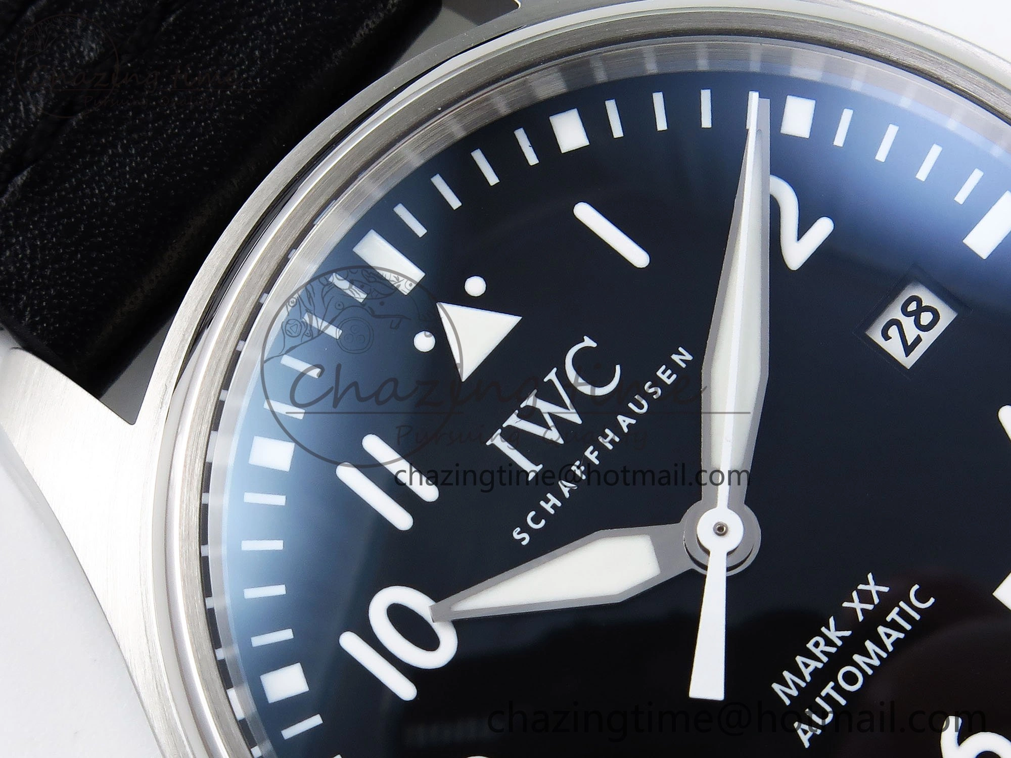 Pilot Mark XX BLSF 1:1 Best Edition Black Dial on Black Leather Strap MIYOTA 9015
