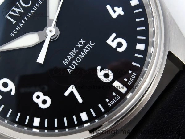 Pilot Mark XX BLSF 1:1 Best Edition Black Dial on Black Leather Strap MIYOTA 9015