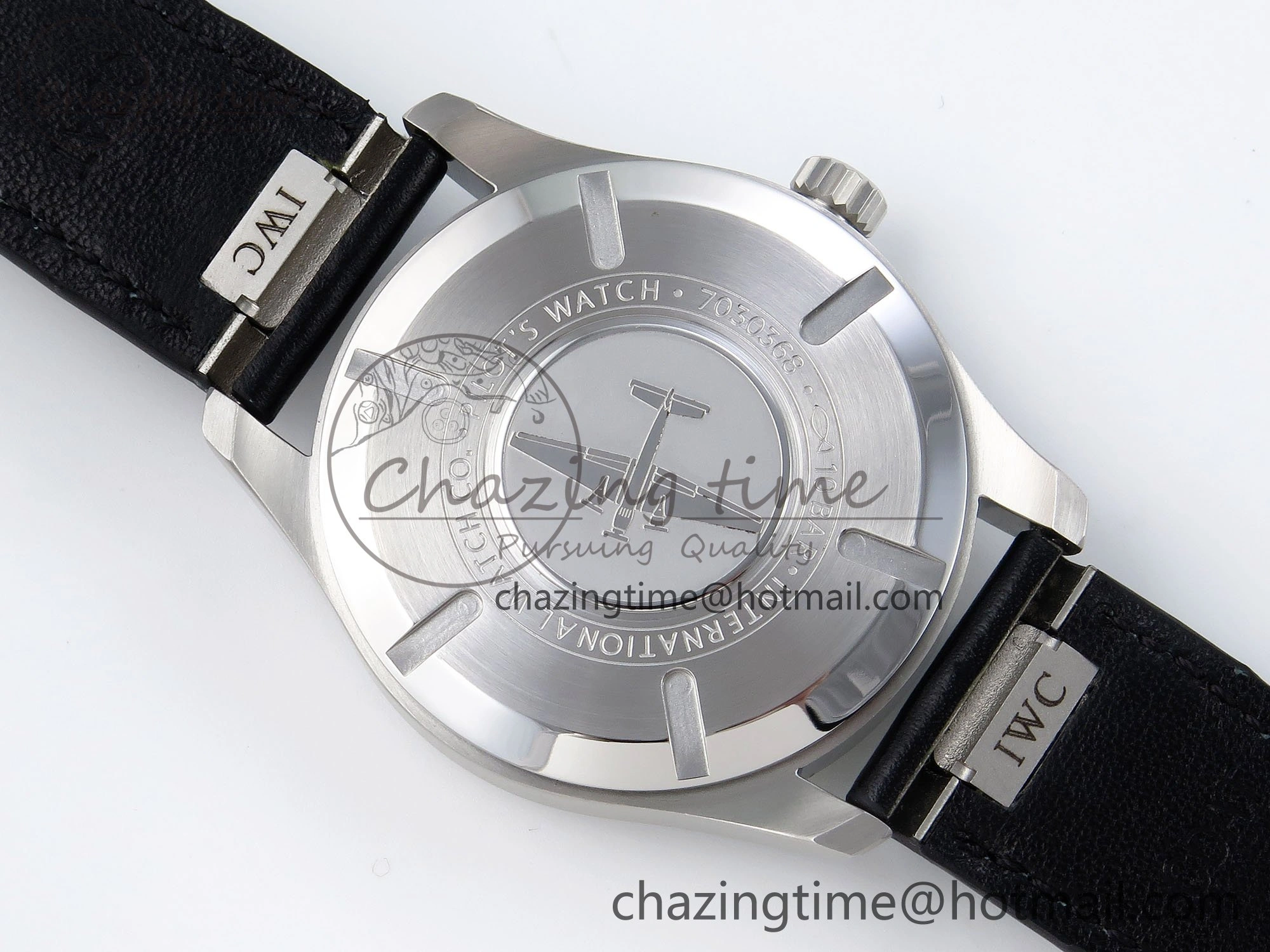 Pilot Mark XX BLSF 1:1 Best Edition Black Dial on Black Leather Strap MIYOTA 9015