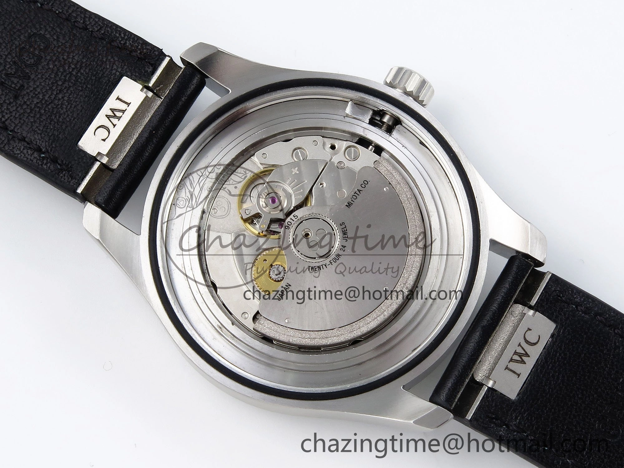 Pilot Mark XX BLSF 1:1 Best Edition Black Dial on Black Leather Strap MIYOTA 9015