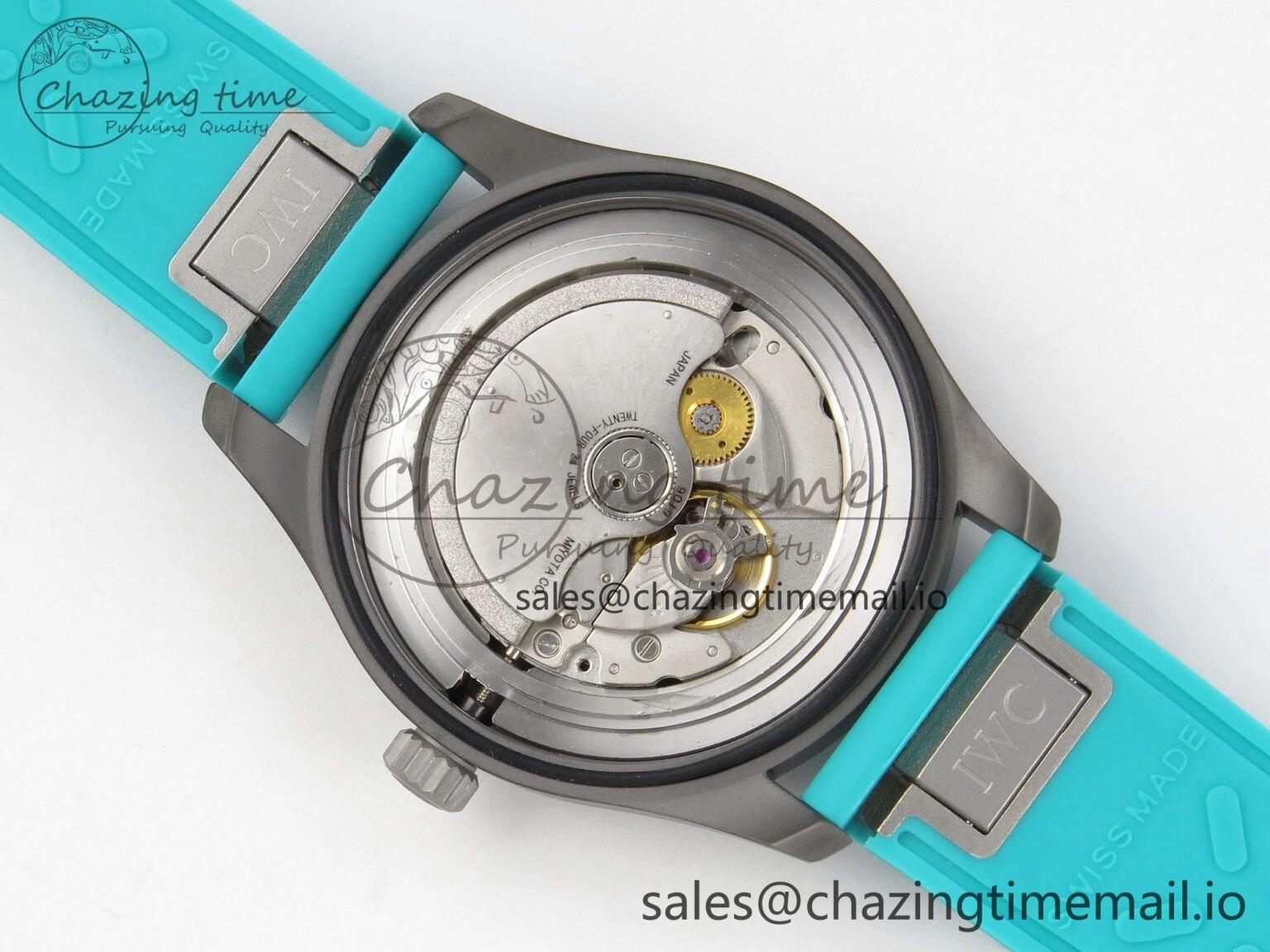 Pilot Mark XX BLSF 1:1 Best Edition Black Blue Dial on Blue Rubber Strap MIYOTA 9019