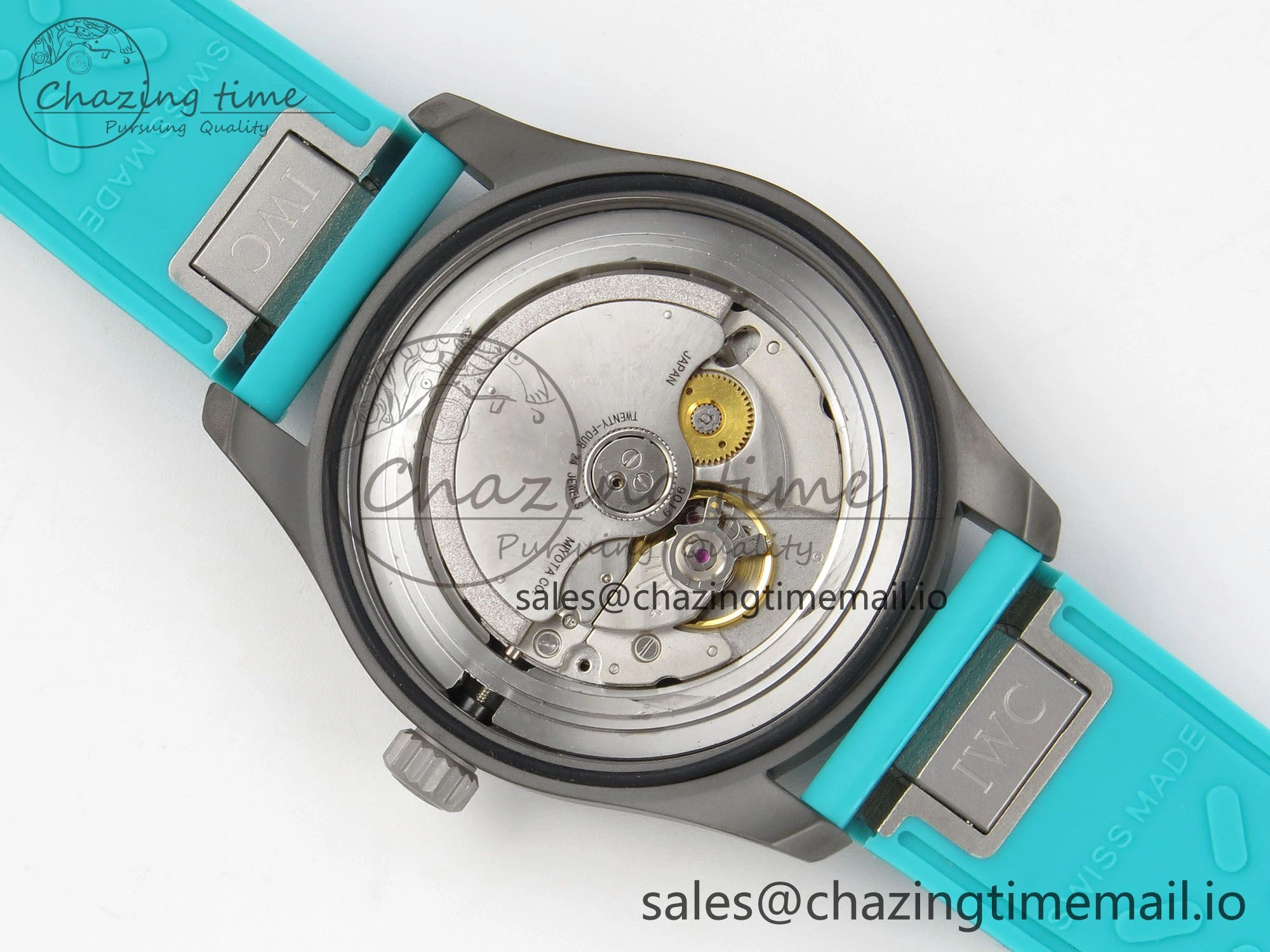 Pilot Mark XX BLSF 1:1 Best Edition Black Blue Dial on Blue Rubber Strap MIYOTA 9019