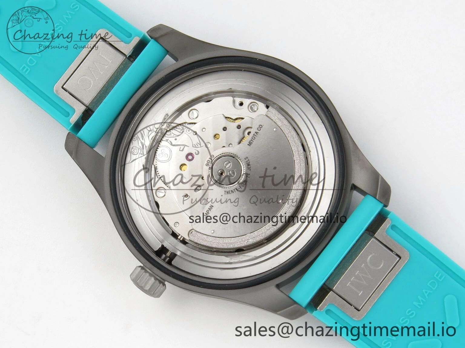 Pilot Mark XX BLSF 1:1 Best Edition Black Blue Dial on Blue Rubber Strap MIYOTA 9019